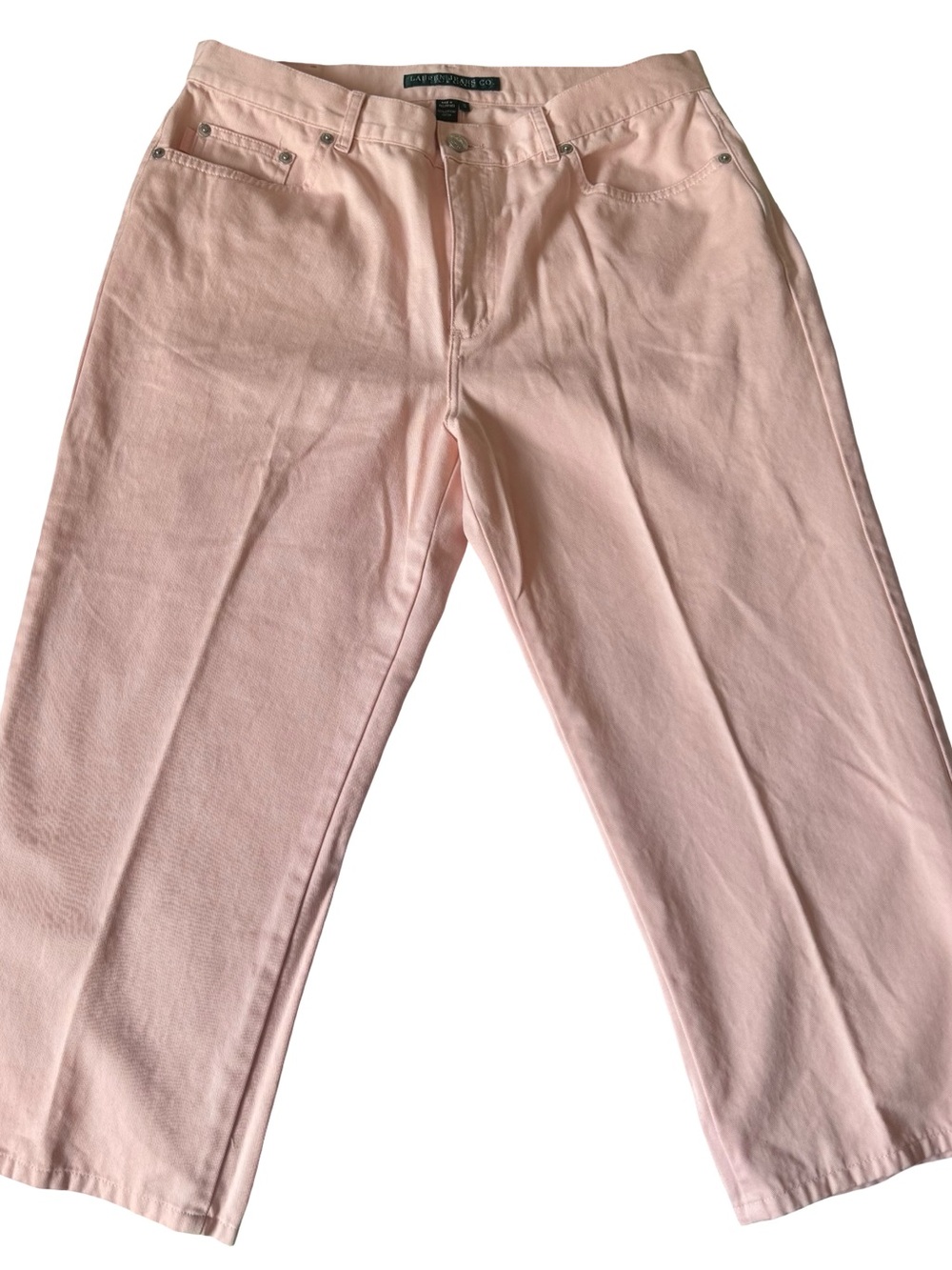 Lauren Jeans Co. Ralph Lauren Women’s Classic Fit Pink Cropped Pants Size 10
